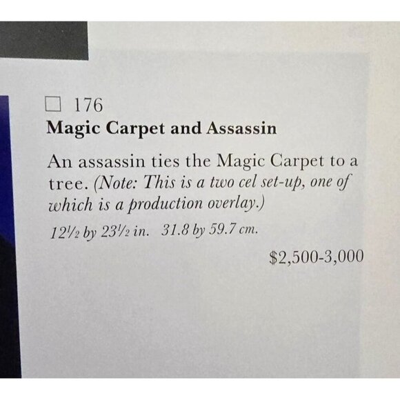 The Art Of Aladdin Sotheby's Auction Catalog October 9 1993 Disney Memorabilia - Picture 9 of 11